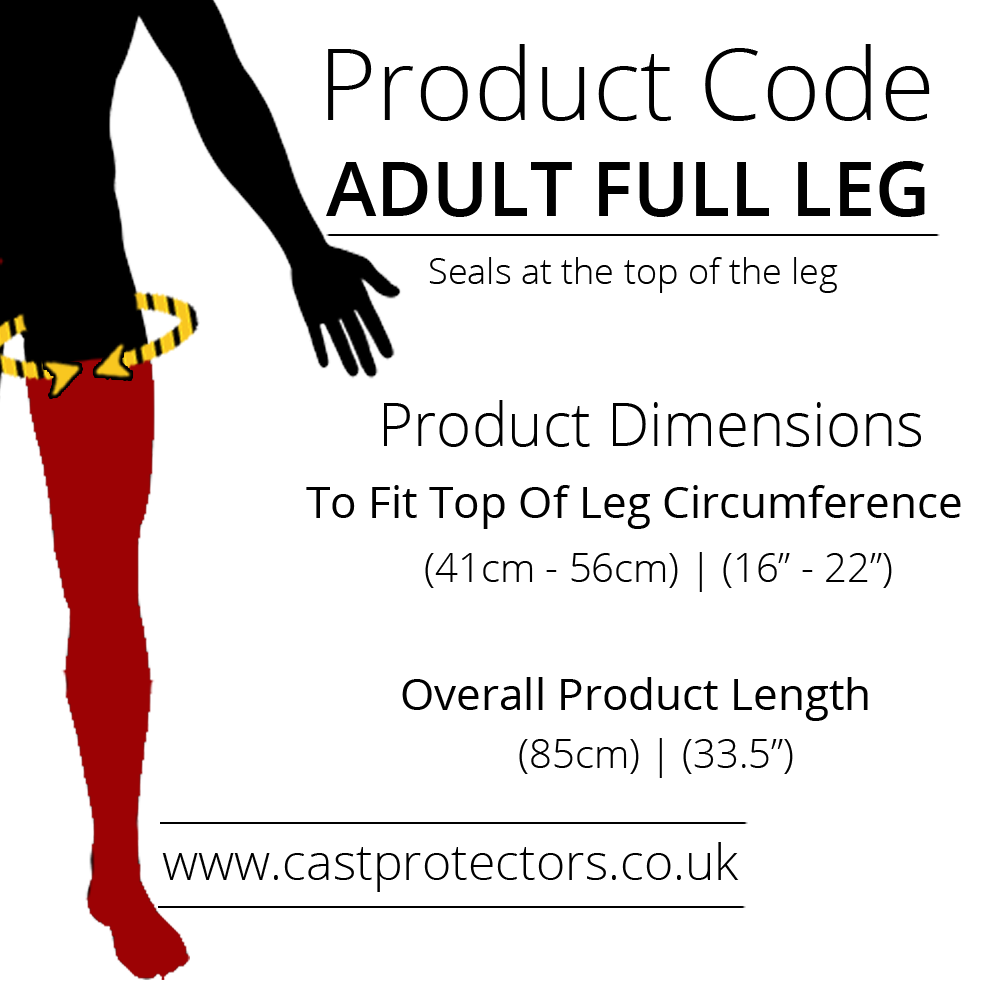 Waterproof FULL LEG Cast Protector Cover For Showering